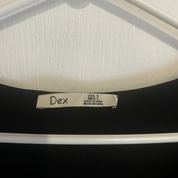 Dex Black Tiered Short Sleeve Dress – Size Small - Picture 2 of 3